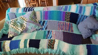 knitting machine blanket tutorial [upl. by Dave50]