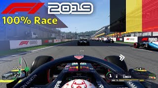 F1 2019  100 Race at SpaFrancorchamps in Verstappens Red Bull [upl. by Vinaya]