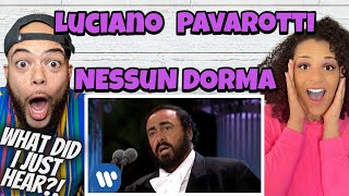 WERE OPERA FANS NOW First time hearing Luciano Pavarotti Nessun Dorma REACTION [upl. by Aileek601]