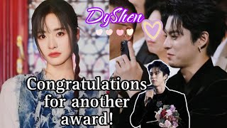 Shen Yue for fashion CosmoDylan Wang recieves another award in Singapore [upl. by Enixam370]