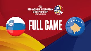 Slovenia v Kosovo  Full Basketball Game  FIBA U20 Womens European Championship 2023  Division B [upl. by Ahsitul547]