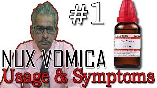 Nux Vomica in Hindi Part 1  Uses amp Symptoms in Homeopathy by Dr PS Tiwari [upl. by Enelam949]