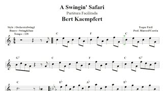 A Swingin Safari  Bert Kaempfert  Partitura Facilitada Cover [upl. by Marutani687]