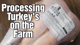 Turkey Processing on the Farm [upl. by Airtemak421]