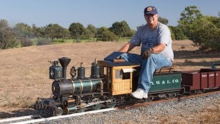 Firing up the Allen Models Fitchburg Northern Live Steam Locomotive [upl. by Ardnaek]