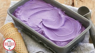 3Ingredient Homemade Ube Ice Cream Recipe  No Machine Needed [upl. by Lea]