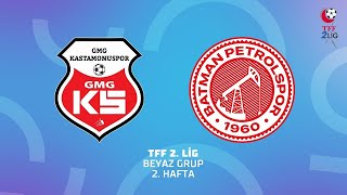 TFF 2 Lig Beyaz Grup  GMG Kastamonuspor  Batman Petrol Spor [upl. by Bissell]