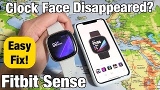 Fitbit Sense Clock Face Disappeared Easy Fix [upl. by Topping]