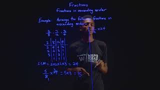 JSS1  Mathematics  Fractions  Fractions in ascending order  2 [upl. by Pyszka]