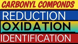 OXIDATION Reduction ALDEHYDESKETONES [upl. by Nosneb]