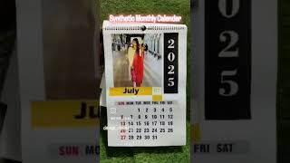 Synthetic A3 size calendar 2025 year calendar calendardate syntheticdiamond a3 new collection [upl. by Akemad]