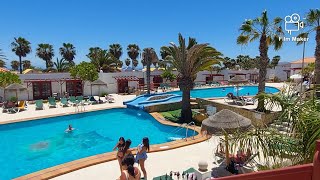 Fuerteventura  Caleta de fuste Castillo beach bungalows complex tour [upl. by Ecyor]