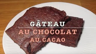 Gâteau au chocolat au cacao en poudre  Recette  75 [upl. by Annavoig]