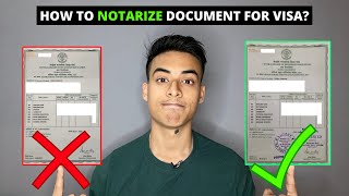 What is Notary How To Notarize Document For Visa [upl. by Ymerrej]