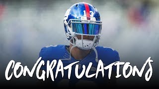 Odell Beckham Jr Congratulations ft Post Malone 2017 Giants Highlights ᴴᴰ [upl. by Fadil]