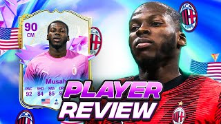 90 FUTURE STARS EVOLUTION MUSAH PLAYER REVIEW  FC 24 Ultimate Team [upl. by Iuq]