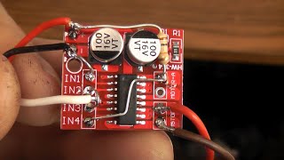 The MX1616H dual H bridge driver MOD for single control line Forward  Reverse motor control [upl. by Rolyks275]