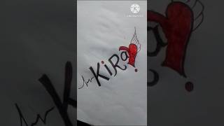 Kira Name Tattoo Designs shorts tattoo tattooartist [upl. by Norean]