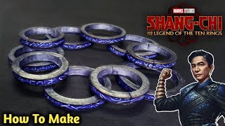 How To Make 10 Rings Of Mandarin With Cardboard ShangChi Movie Weapon [upl. by Auqined]