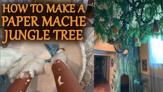 How to Make a Paper Mache Jungle Tree [upl. by Arluene900]