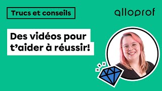 Comment les vidéos d’Alloprof peuvent t’aider avec l’école [upl. by Ennairb]