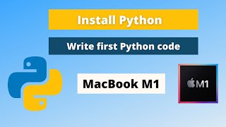 Install python on Macbook M1M2  Pycharm to write first python program [upl. by Eri]