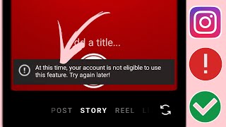 quot현재 귀하의 계정은 이 기능을 사용할 수 없습니다 나중에 Instagram에서 다시 시도하십시오quot 수정 방법 [upl. by Cleveland]