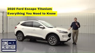 2020 FORD ESCAPE TITANIUM COMPLETE GUIDE [upl. by Ennairol68]