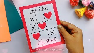 Handmade love Card For Boyfriend  Love card making ideas Valentines Day Gift Ideas DIY homemade💌😘 [upl. by Enisaj67]