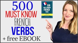 500 must know French verbs  French listening practice  French vocabulary [upl. by Lauraine232]