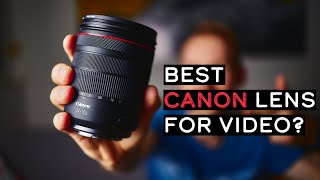 Best Canon lens for video  Canon RF 24105mm f4L IS review for video [upl. by Onaicul962]