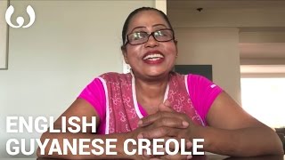 WIKITONGUES Sandra speaking English and Guyanese Creole [upl. by Uase]