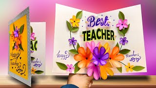 DIY  Happy Teachers Day  Handmade Card For Happy Teacher’s Day [upl. by Amlet933]