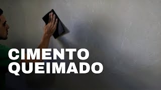 Parede de CIMENTO QUEIMADO  Como fazer  dicas [upl. by Deb]