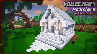 How to Build a DioriteQuartz Mausoleum  Minecraft Marble Tomb Tutorial [upl. by Anael629]