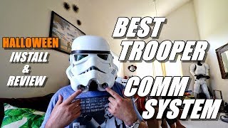 Best StarWars StormTrooper Helmet VoiceCOMM System  501st Legion UKsWraths Kit Install and Review [upl. by Irtak399]