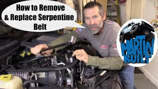 How to Replace a Serpentine Belt for Chrysler 37 amp 47 engines [upl. by Anahcar]