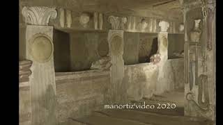 Etruscan Tomb of the Reliefs in the Banditaccia Necropolis near Cerveteri manortiz [upl. by Irbmac]