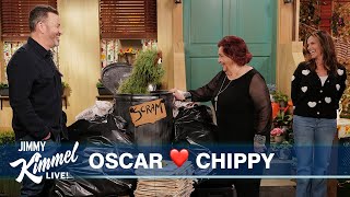 Jimmy Kimmel’s Aunt Chippy Meets Oscar the Grouch [upl. by Atiuqihc215]