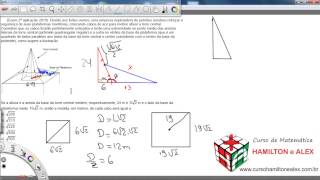 Matemática enem  Questão  Devido aos fortes ventos [upl. by Dave]