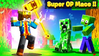 Minecraft But You Get SUPER OP MACE [upl. by Tsai]