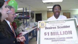 Publishers Clearing House Winners Desiree Scudder From Irving Texas Wins 1 Million [upl. by Darda]