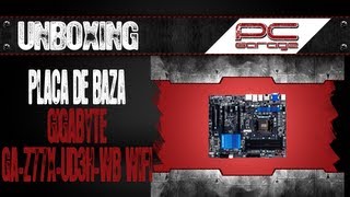 Unboxing Placa de baza Gigabyte Z77XUD3H WIFI [upl. by Callas]