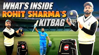 From Bats to Gloves Rohit Sharmas Cricket Kitbag Unveiled  SportsLaunchpad [upl. by Lleroj758]