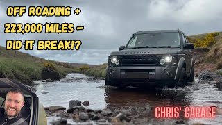 Discovery 3 LR3  Off Roading with 223000 miles  Drumclog Off Road Centre [upl. by Emerald]