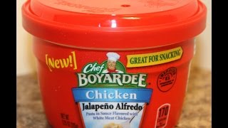 Chef Boyardee Chicken Jalapeno Alfredo [upl. by Anelrihs675]