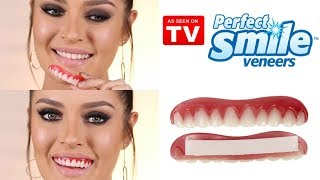 Trying On 14 Veneers Review and Demo  As Seen on TV [upl. by Poore338]