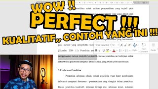 PENELITIAN KUALITATIF CONTOH YANG INI  Tips Skripsi [upl. by Balac861]