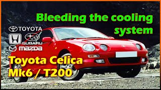 Toyota Celica Mk6 18 cooling system bleed [upl. by Aborn]