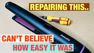 HOW to REPAIR PHILIPS hair STRAIGHTENER [upl. by Karlik37]